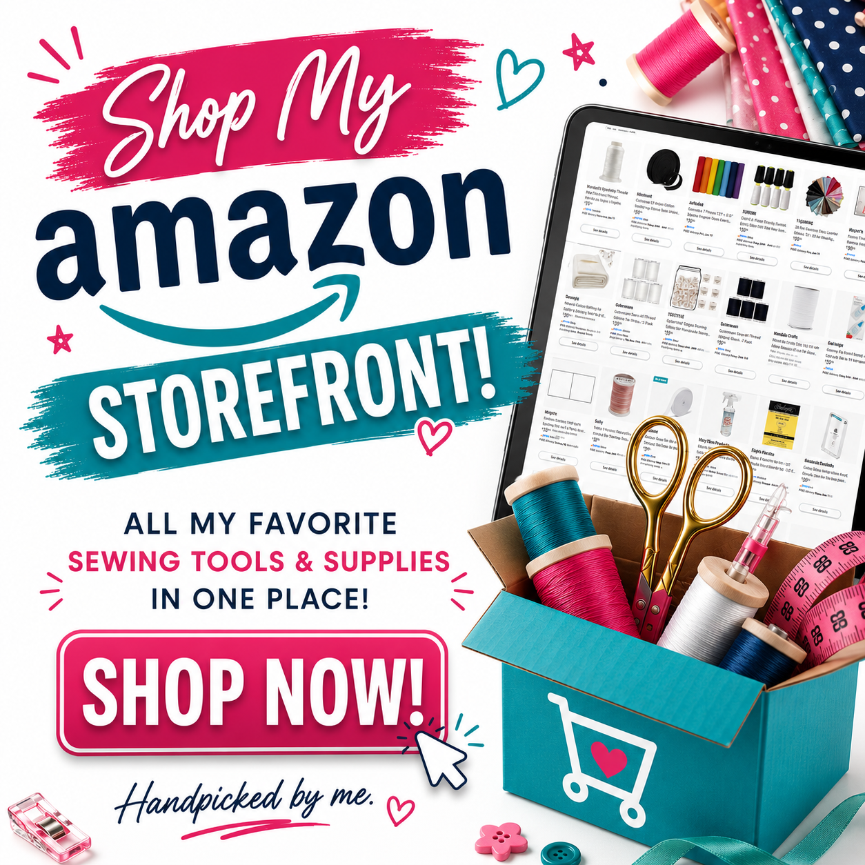 Shop my Amazon storefront — sewing tools and supplies handpicked by me