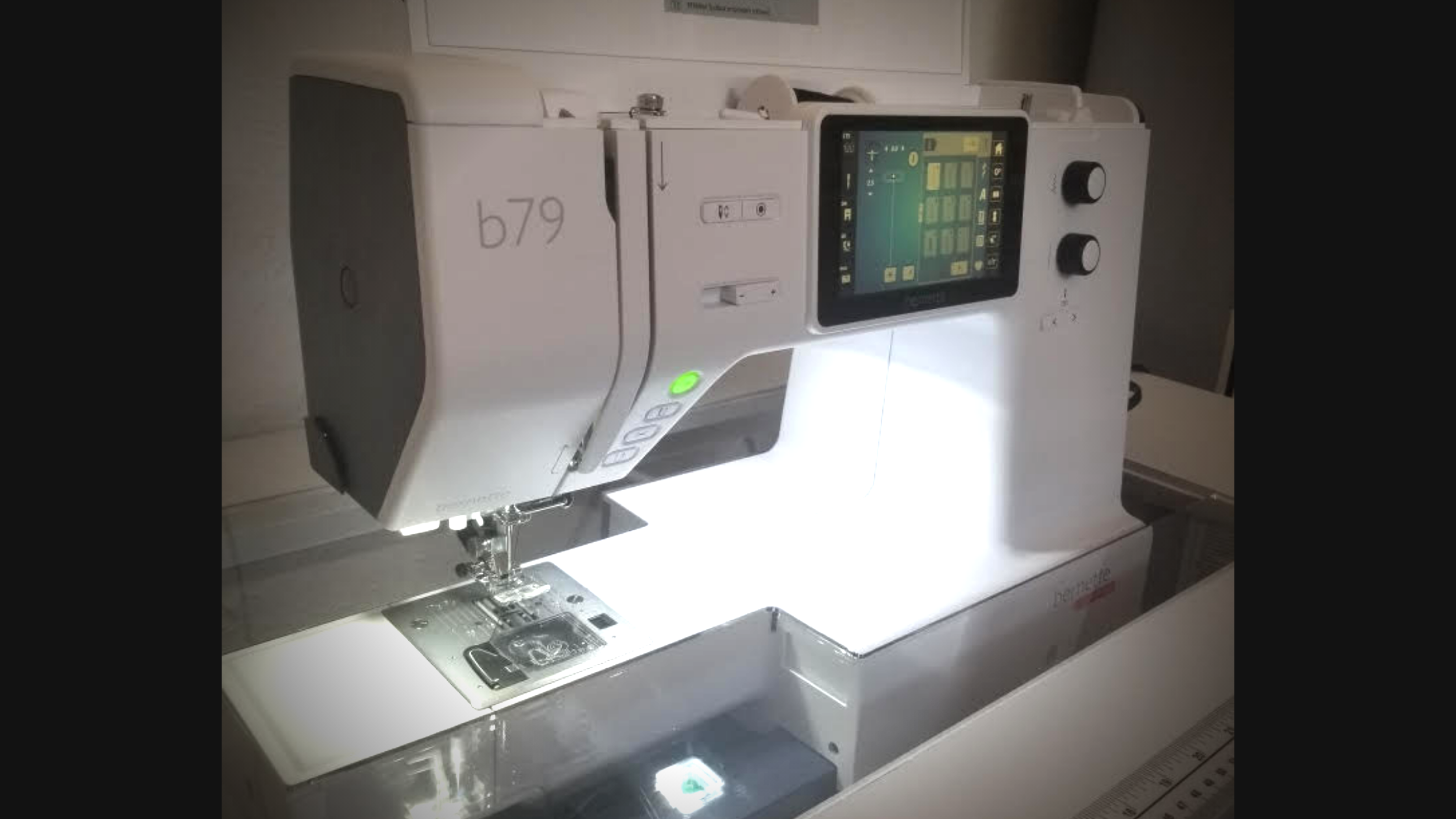 Bernette b79 sewing and embroidery machine full view