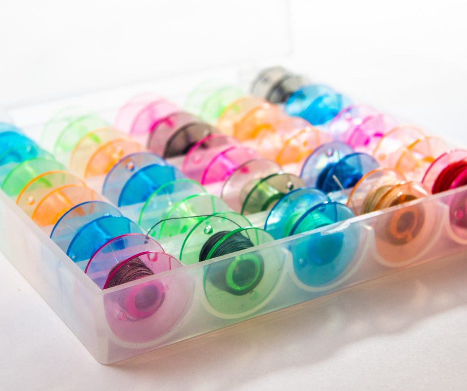 Class 15 sewing machine bobbin close-up