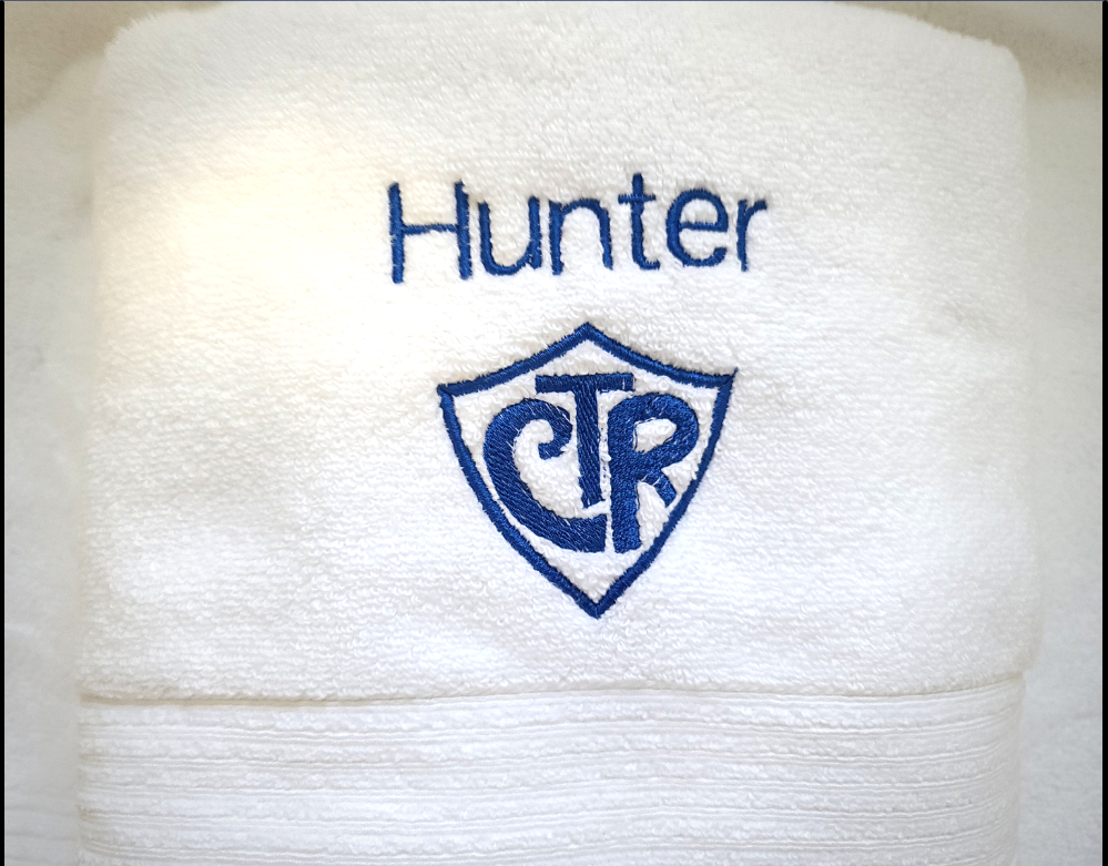 Personalized Baptism Towels