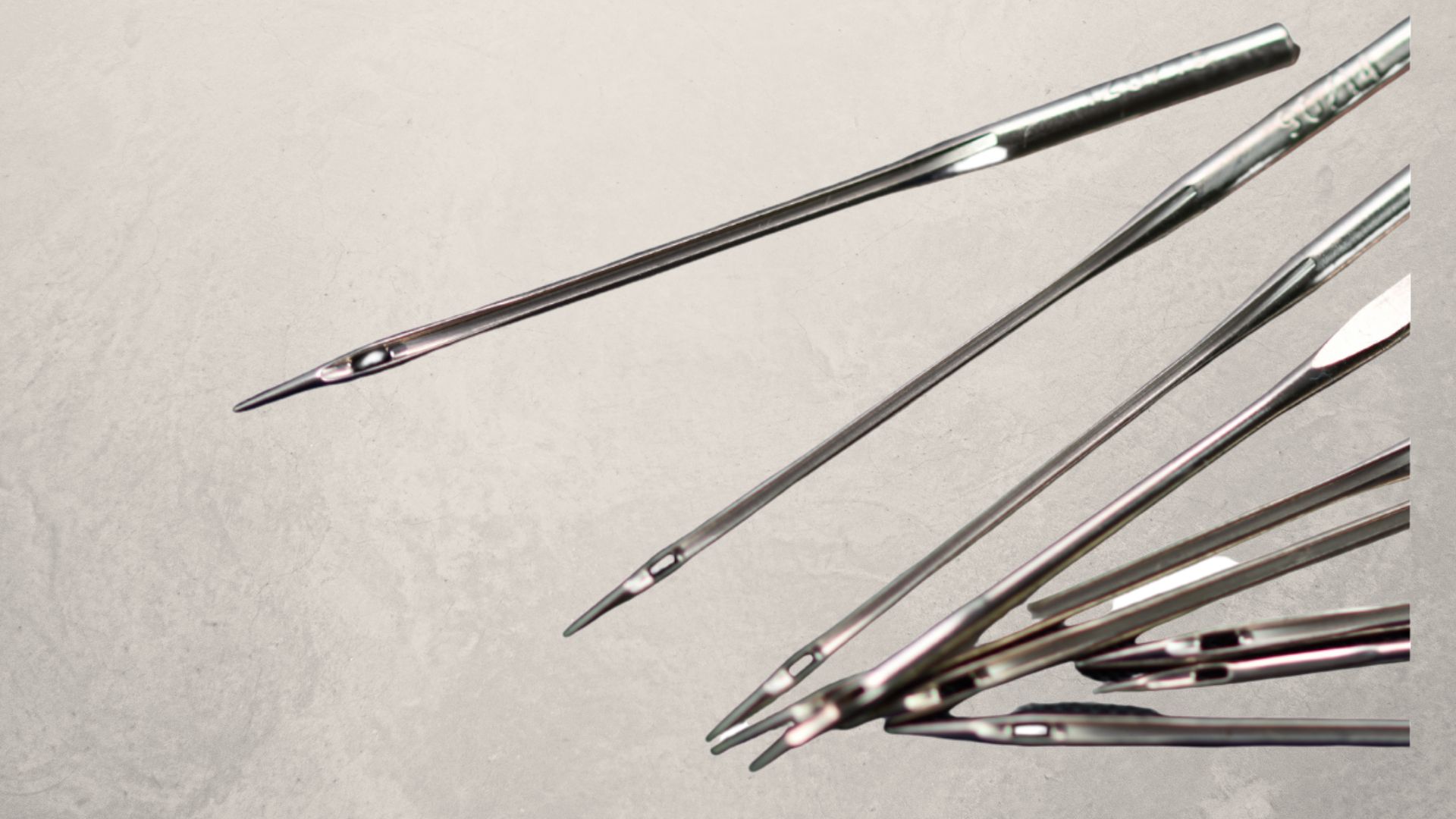 Different types of sewing machine needles