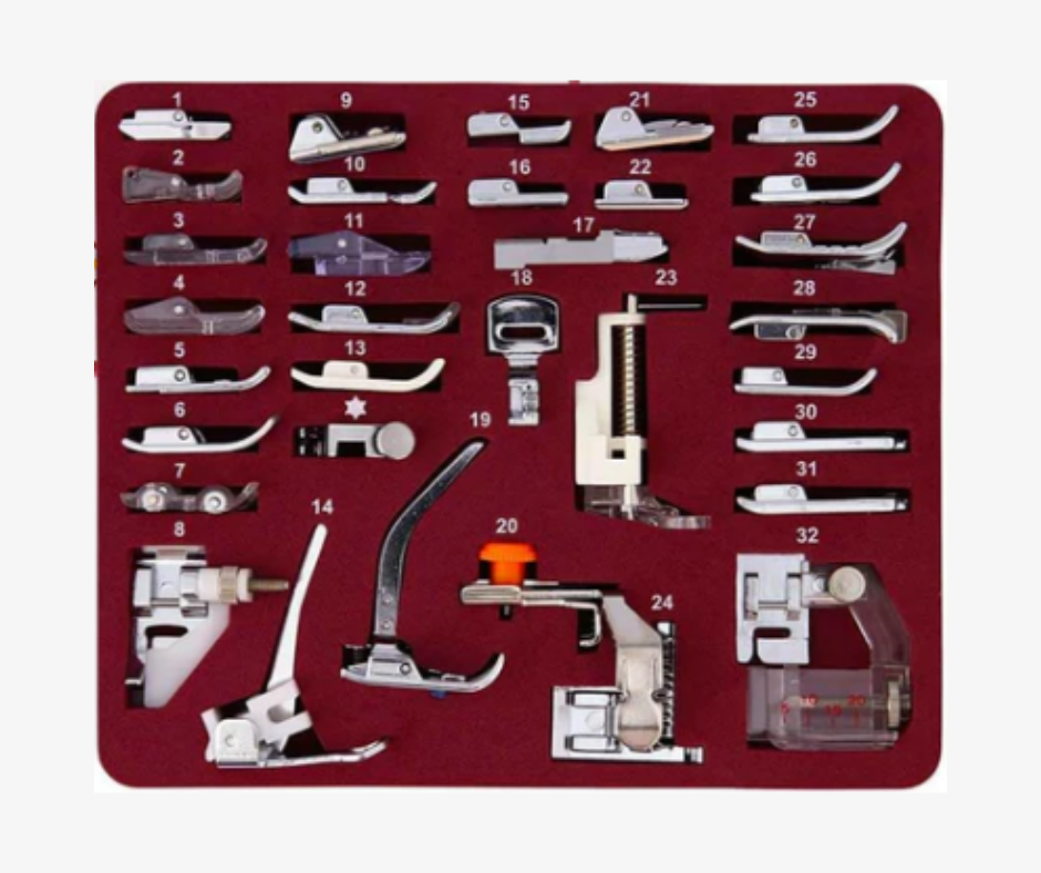 Sewing machine presser feet collection