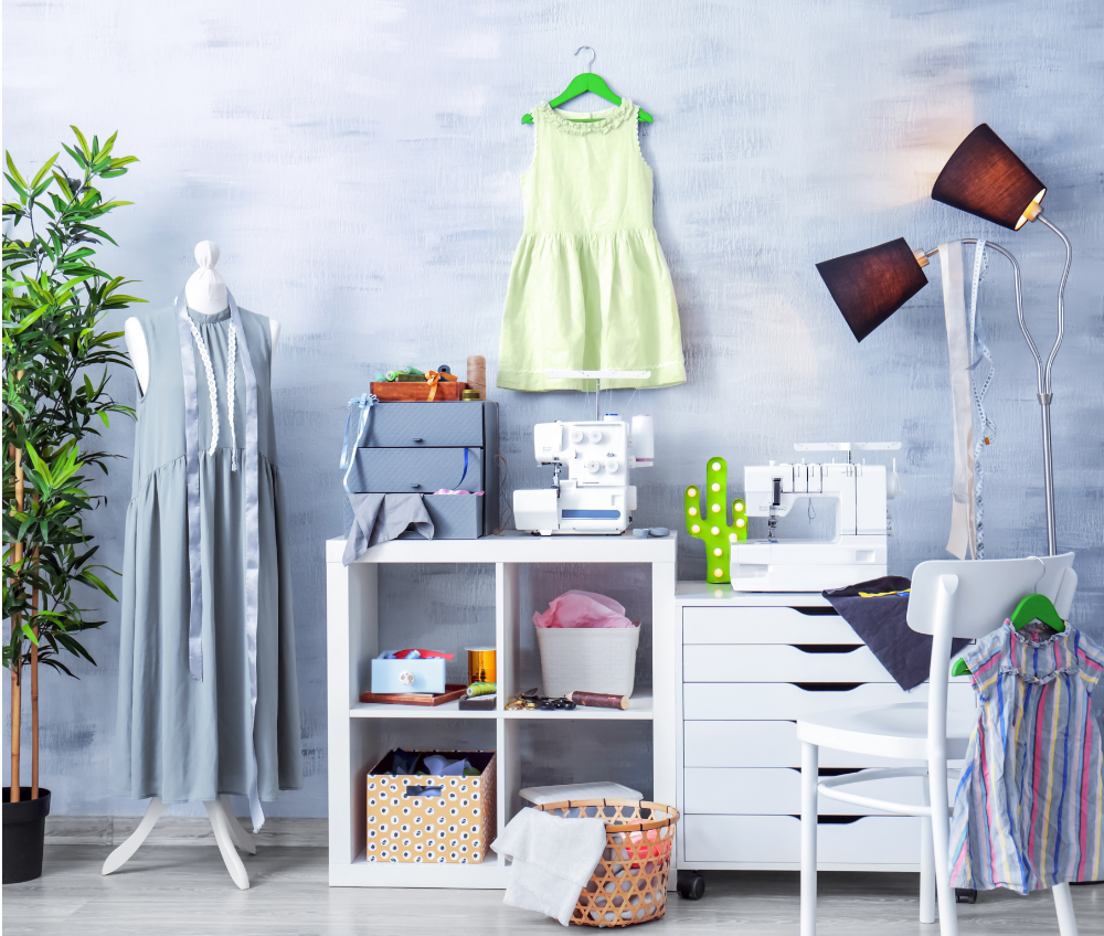 Small Sewing Room Setup