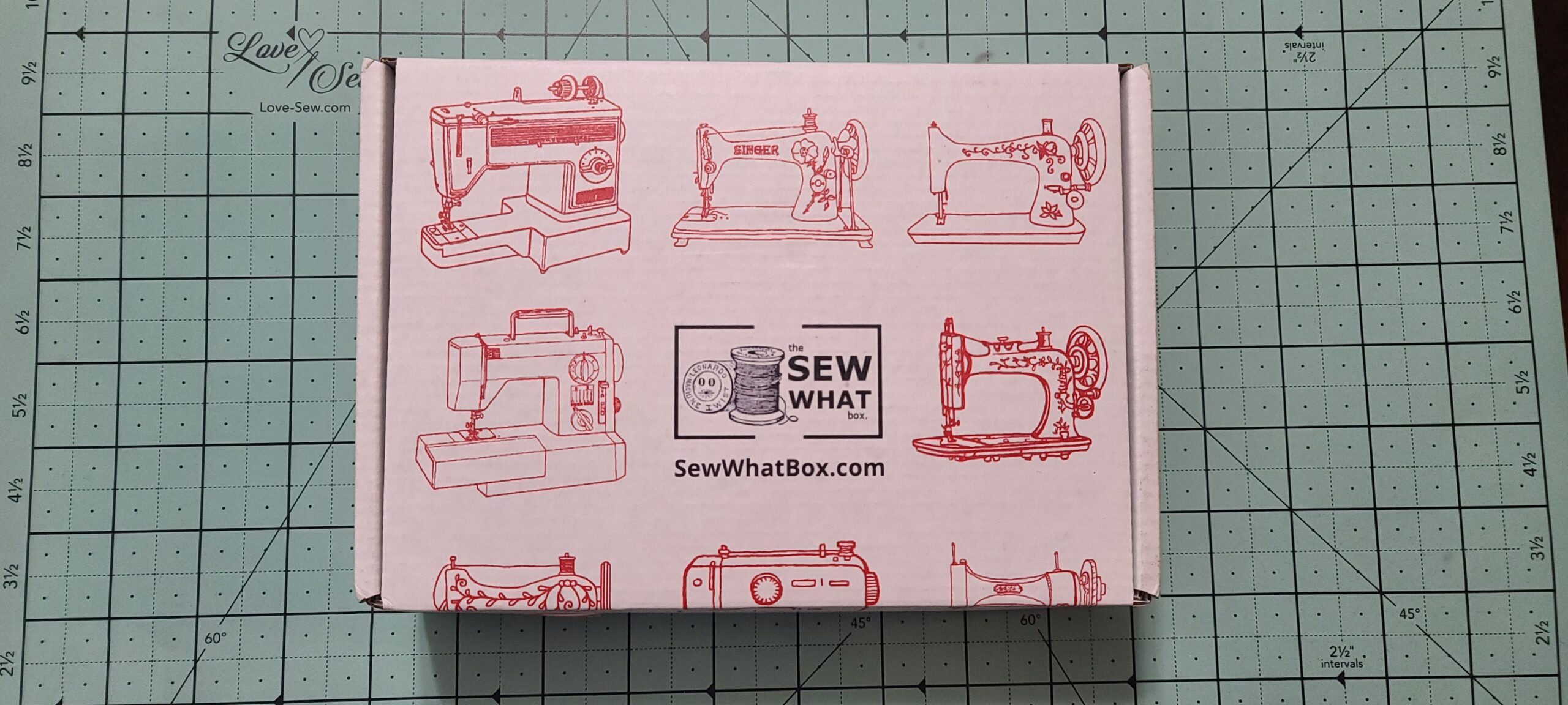 Sew What Box subscription contents laid out