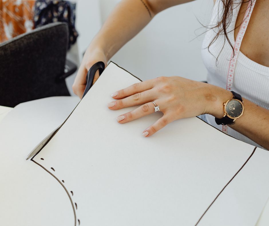 How to lengthen and shorten a sewing pattern using paper and measuring tools