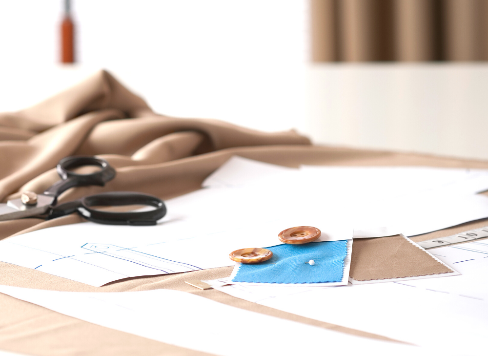 Printed digital sewing pattern sheets ready for cutting and sewing